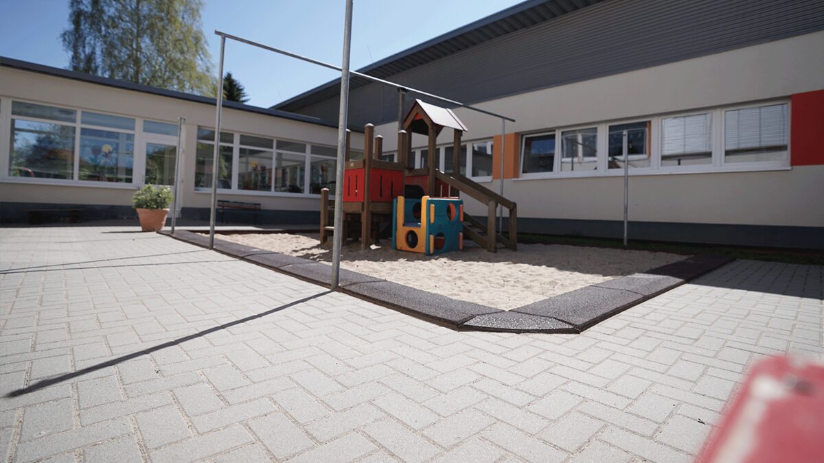Außenbereich der Kita